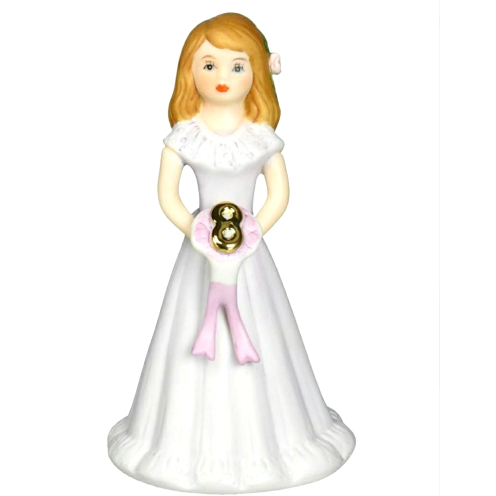 ENESCO Growing Up Birthday Girl Age 8 Porcelain Figurine